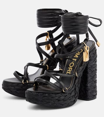 Sandali in pelle con plateau | Tom Ford