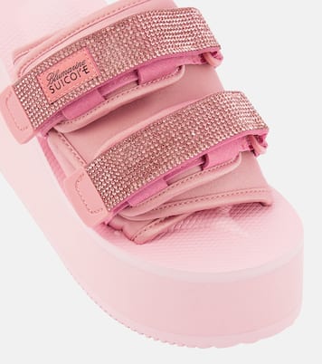 X Suicoke Moto缀饰厚底凉拖鞋 | Blumarine