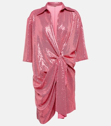 Sequined gathered minidress | Dodo Bar Or