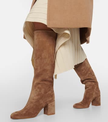 Stiefel aus Veloursleder | Gianvito Rossi
