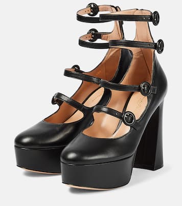 Pumps con plateau Mary Jane in pelle | Gianvito Rossi