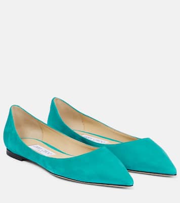 Love suede ballet flats | Jimmy Choo