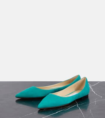 Love suede ballet flats | Jimmy Choo