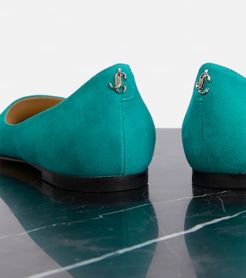 Love suede ballet flats | Jimmy Choo