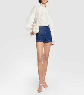 Shorts di jeans Sailor a vita alta | Frame