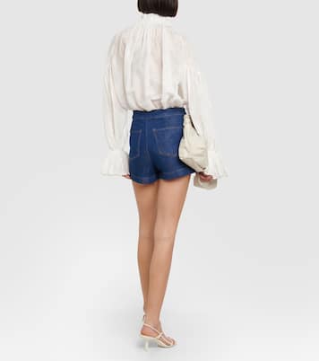 Shorts di jeans Sailor a vita alta | Frame