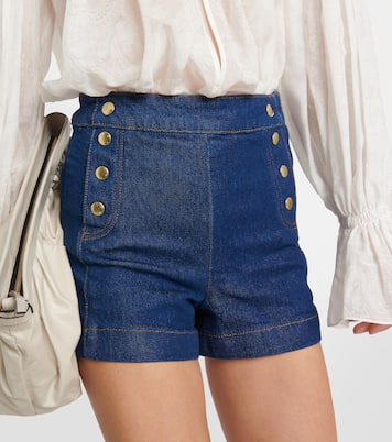 Shorts di jeans Sailor a vita alta | Frame