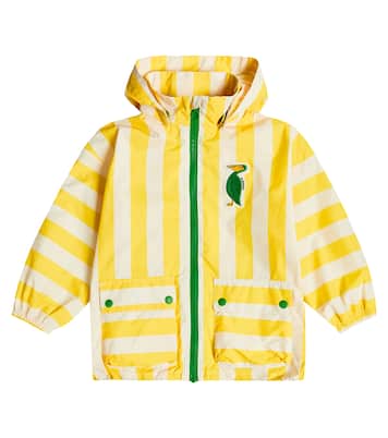 Veste imperméable brodée à rayures | Mini Rodini