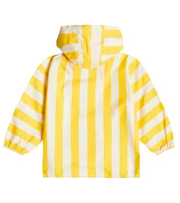 Veste imperméable brodée à rayures | Mini Rodini
