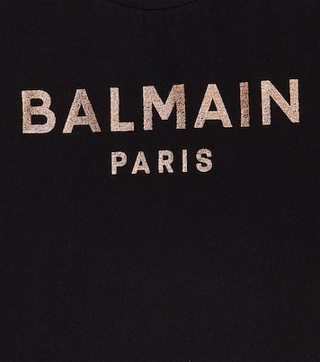 Camiseta en jersey de algodón con logo | Balmain Kids