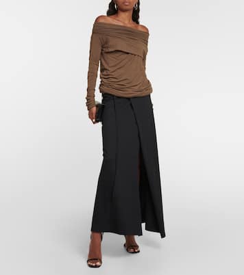 Draped off-shoulder top | Entire Studios