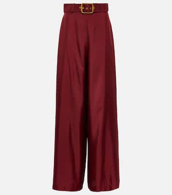 Wonderland silk wide-leg pants | Zimmermann