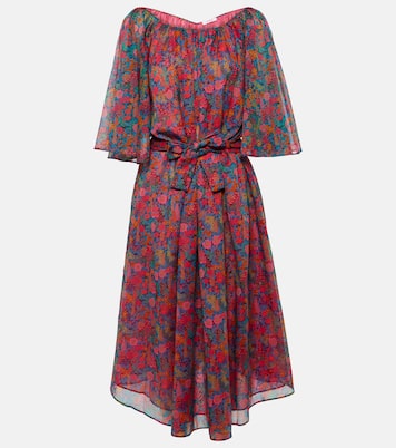 Vestido midi Daisy de algodón floral | Eres