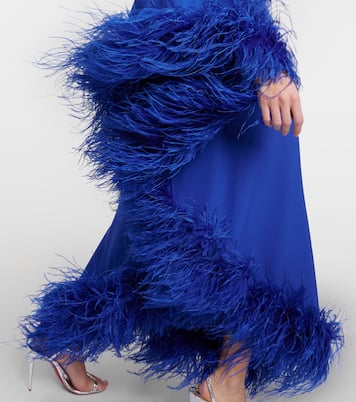 Ubud Extravaganza feather-trimmed gown | Taller Marmo