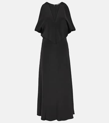 Flared silk maxi dress | Loro Piana