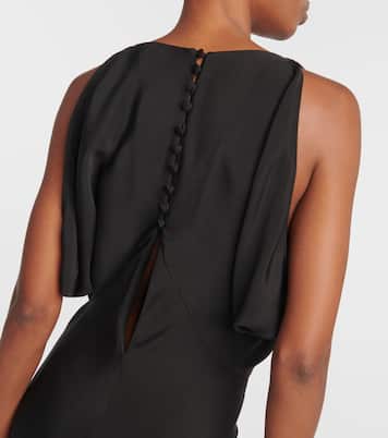 Flared silk maxi dress | Loro Piana