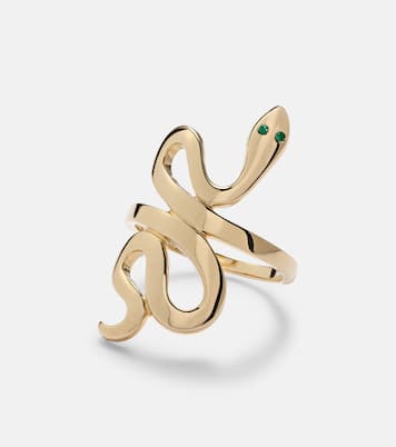 Anello in oro 18kt con smeraldi | Ileana Makri
