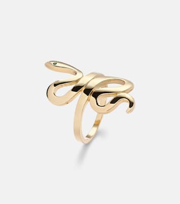 Anello in oro 18kt con smeraldi | Ileana Makri