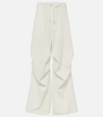 Pantaloni a gamba larga in twill a vita alta | MM6 Maison Margiela