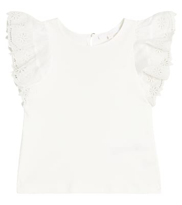Top de algodón bordado | Chloé Kids