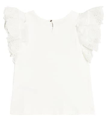 Top de algodón bordado | Chloé Kids