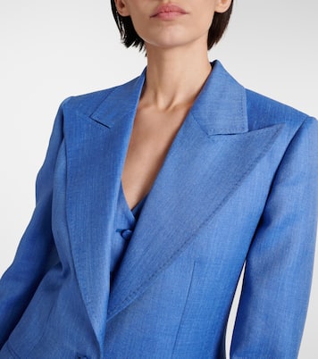Blazer Leiva en laine, soie et lin | Gabriela Hearst