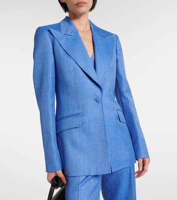 Blazer Leiva en laine, soie et lin | Gabriela Hearst