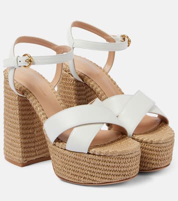 Leather platform sandals | Gianvito Rossi