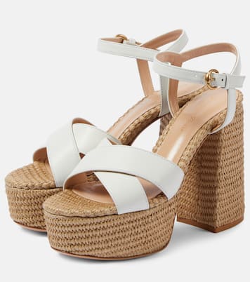Leather platform sandals | Gianvito Rossi