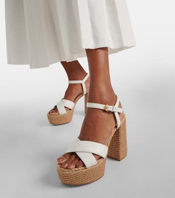 Leather platform sandals | Gianvito Rossi