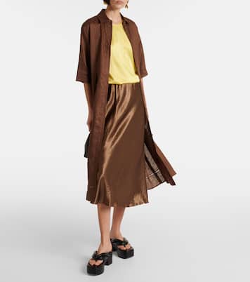 Midirock Alessio aus Satin | Max Mara