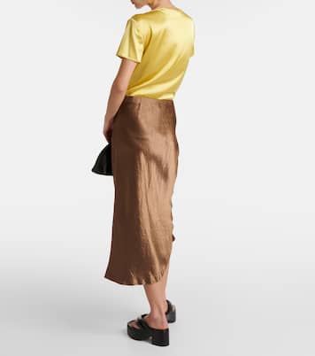 Midirock Alessio aus Satin | Max Mara
