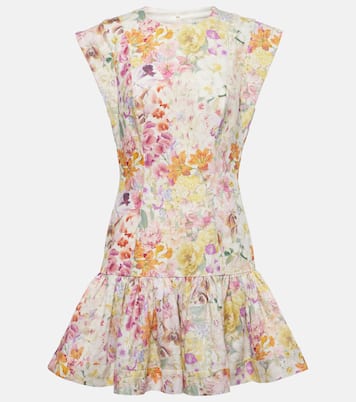 Robe Harmony en lin à fleurs | Zimmermann