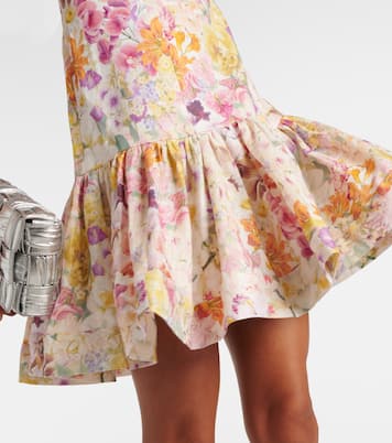 Robe Harmony en lin à fleurs | Zimmermann