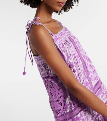 Bedrucktes Maxikleid aus Baumwolle | Farm Rio
