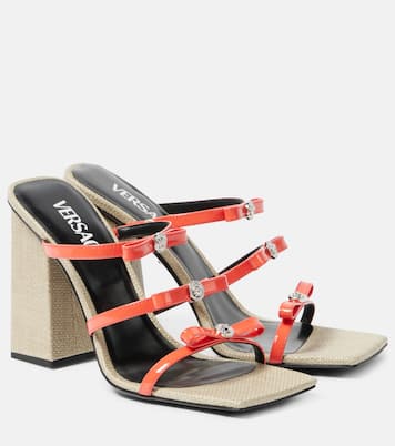 Sandalen Gianni Ribbon 95 aus Leder | Versace