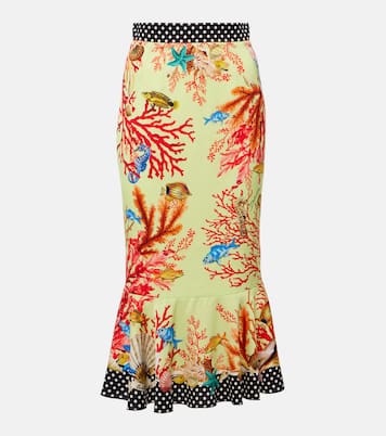 Capri printed silk-blend midi skirt | Dolce&Gabbana