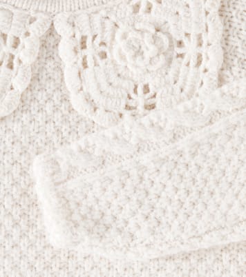 Pullover Hilda aus Baumwolle mit Häkelstrick | Louise Misha