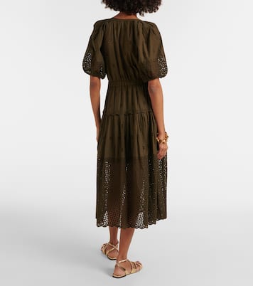 Besticktes Midikleid Nova aus Baumwolle | Ulla Johnson