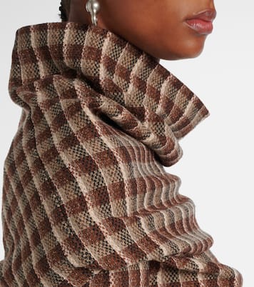 Checked wool and cotton-blend top | Acne Studios