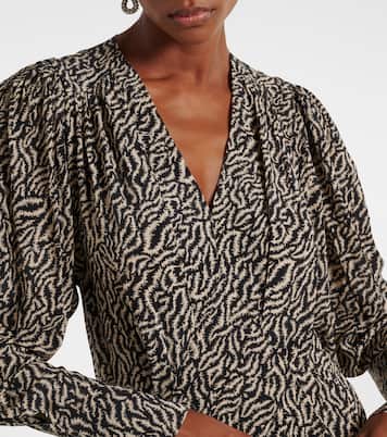Bedrucktes Maxikleid Vonick aus Crêpe de Chine | Marant Etoile