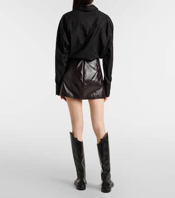 Mini-jupe Mary en cuir synthétique | The Frankie Shop