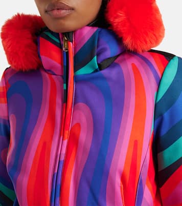 Muse faux fur-trimmed ski jacket | Goldbergh
