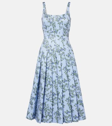 Robe midi Adele à fleurs | Emilia Wickstead