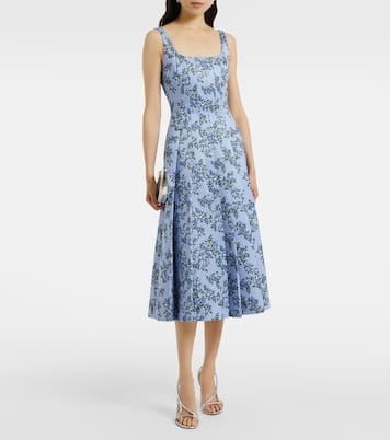 Robe midi Adele à fleurs | Emilia Wickstead