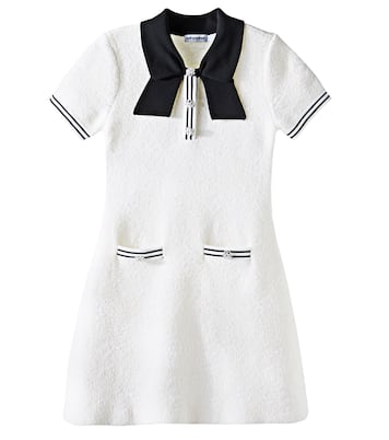 Kleid aus Bouclé mit Kristallen | Self-Portrait Kids