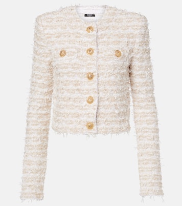 Giacca cropped in tweed | Balmain