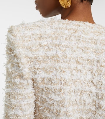 Giacca cropped in tweed | Balmain