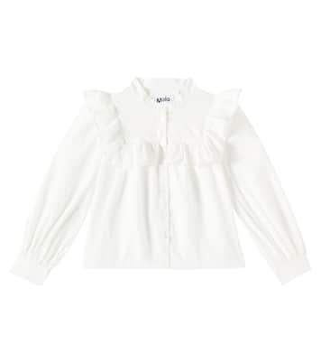 Camicia Rozetta in cotone con volant | Molo