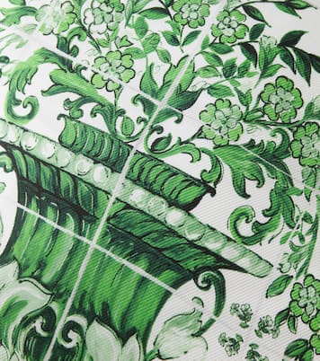 Cuscino piccolo in twill di seta con stampa | Dolce&Gabbana Casa